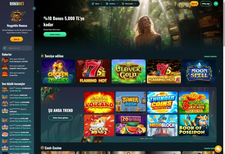 Rokubet ekran görüntüsü